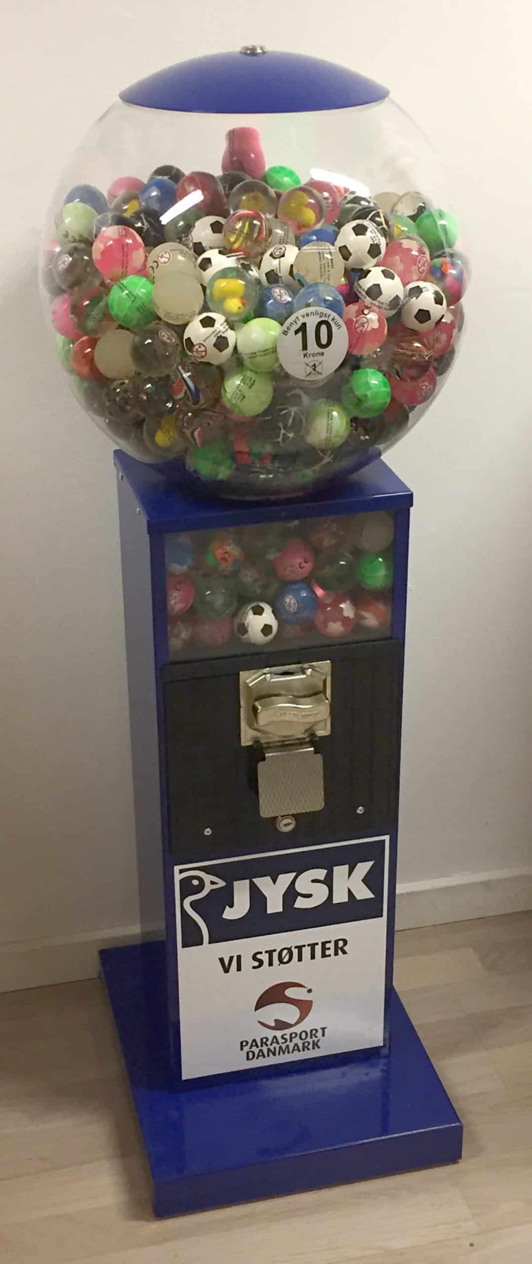 Hoppebolde vendingmaskine hos Jysk
